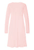 Back cutout view of HA rosewater cotton L/SLV Nightdress 100cm
