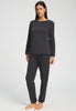 Front view of a women model wearing HA phantom cotton L/SLV Pajama