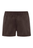 Front cutout view of HA dark mocha silk Knickers