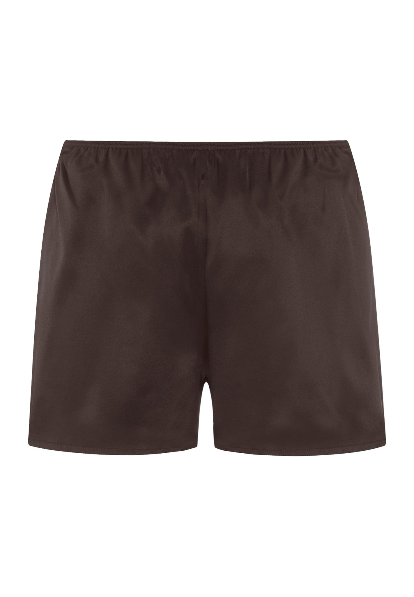 Front cutout view of HA dark mocha silk Knickers