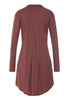 Back cutout view of HA apple butter modal/viscose/tencel L/SLV Nightdress 90cm