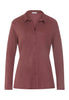 Front cutout view of HA apple butter modal/viscose/tencel L/SLV Shirt