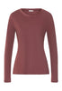 Front cutout view of HA apple butter modal/viscose/tencel L/SLV Shirt