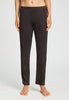Front view of a women model wearing HA dark mocha modal/viscose/tencel Long Pants