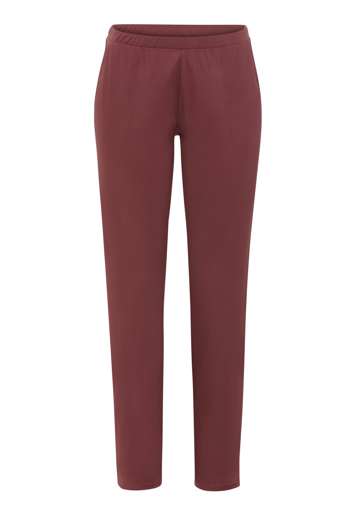 Front cutout view of HA apple butter modal/viscose/tencel Long Pants