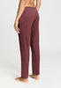 Back view of a women model wearing HA apple butter modal/viscose/tencel Long Pants