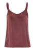 Front cutout view of HA apple butter silk Spaghetti Top