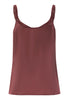 Back cutout view of HA apple butter silk Spaghetti Top