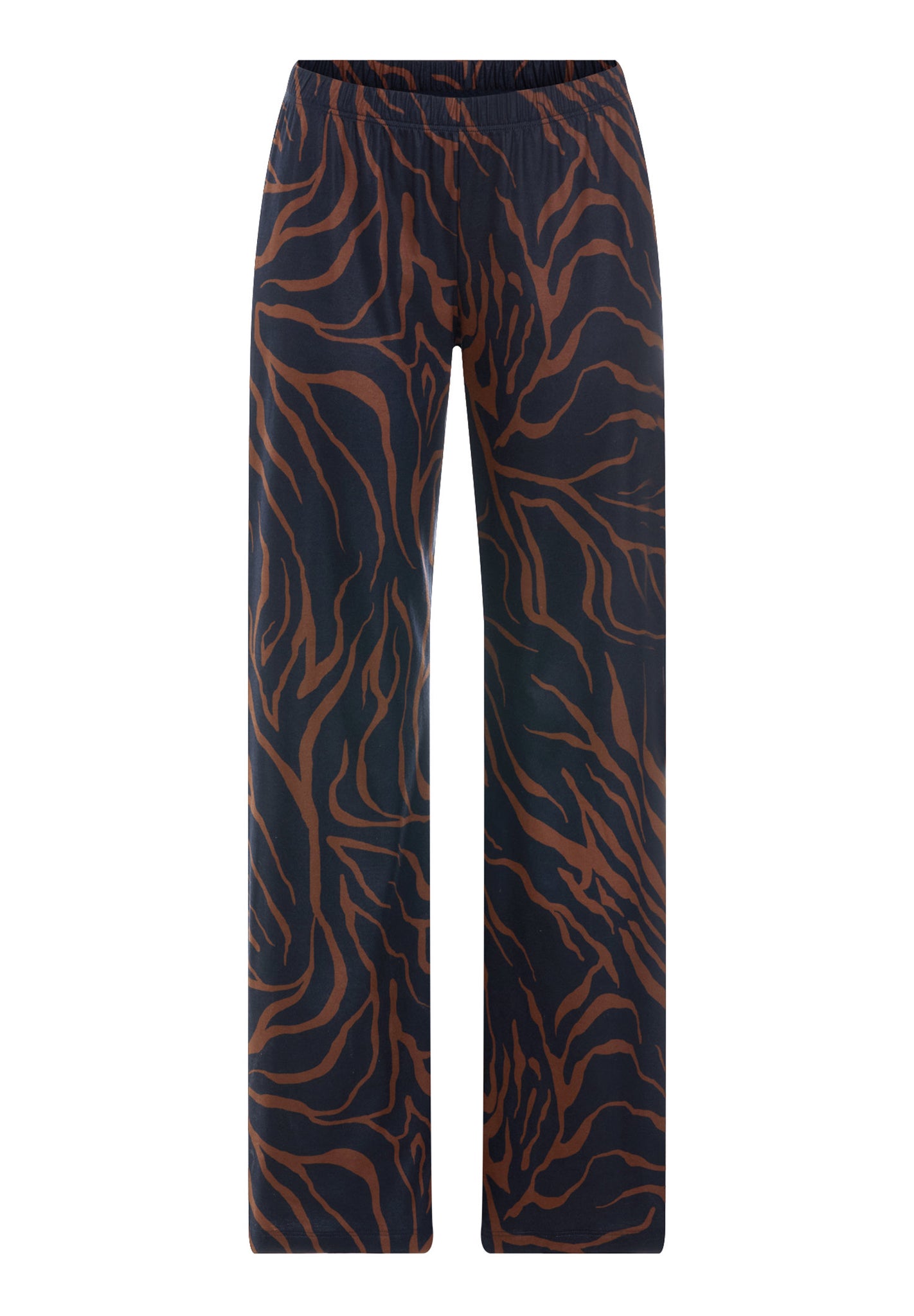 Front cutout view of HA navy wildness cotton Long Pants