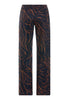 Back cutout view of HA navy wildness cotton Long Pants