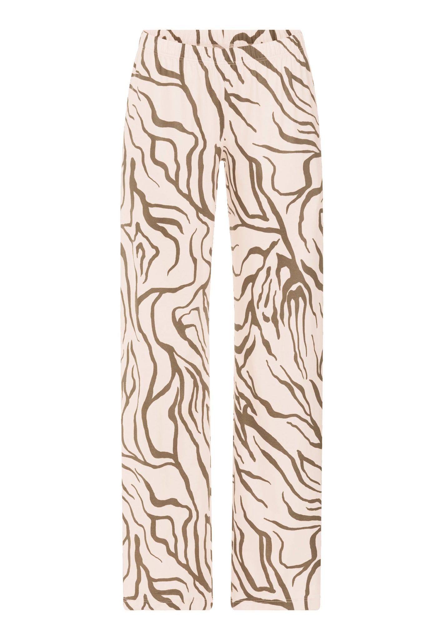 Front cutout view of HA wild suede cotton Long Pants
