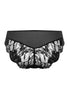 Back cutout view of HA black microfibre Midi Briefs