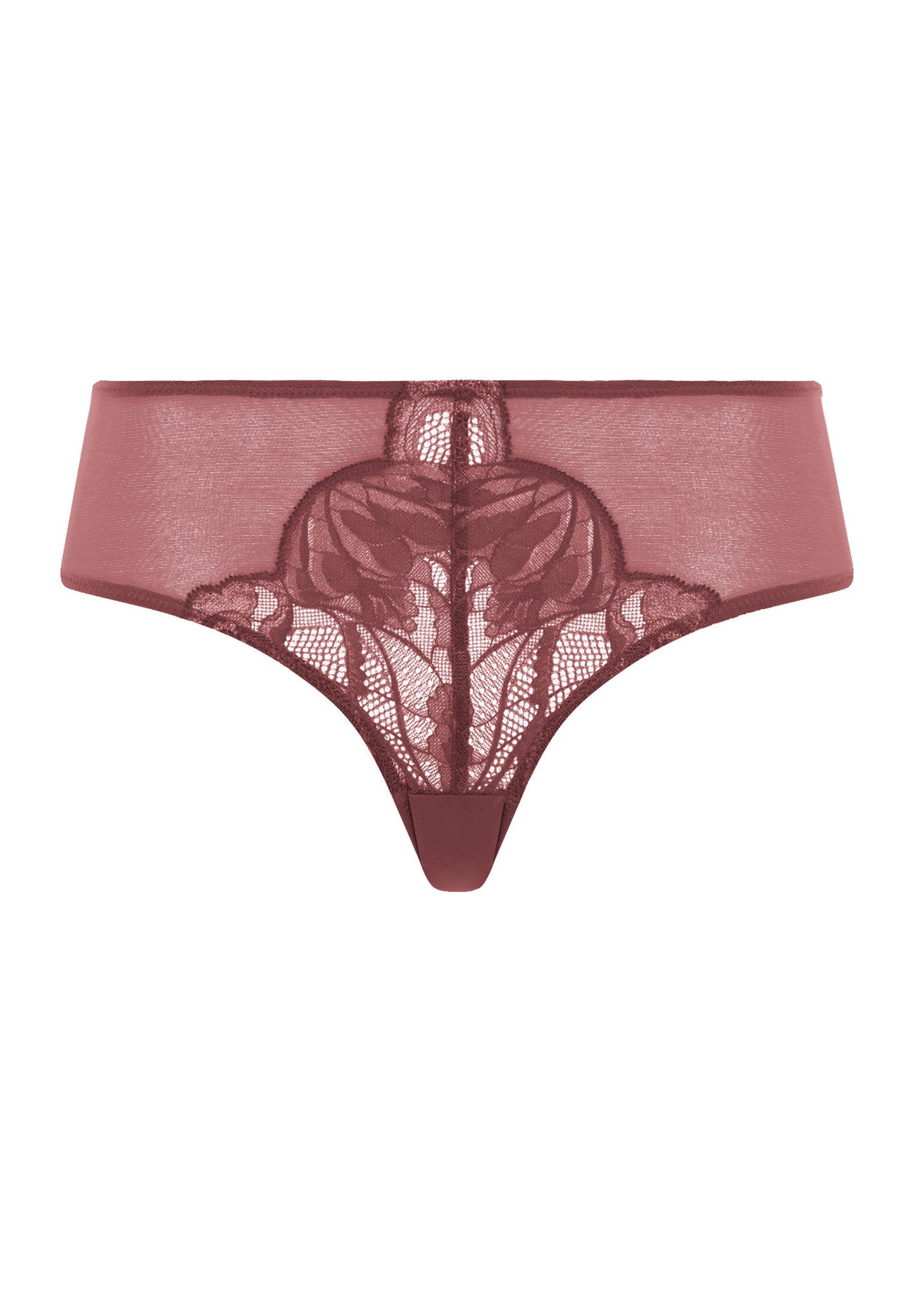 Front cutout view of HA apple butter microfibre Midi Briefs
