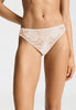 Front view of a women model wearing HA moonlight microfibre Thong