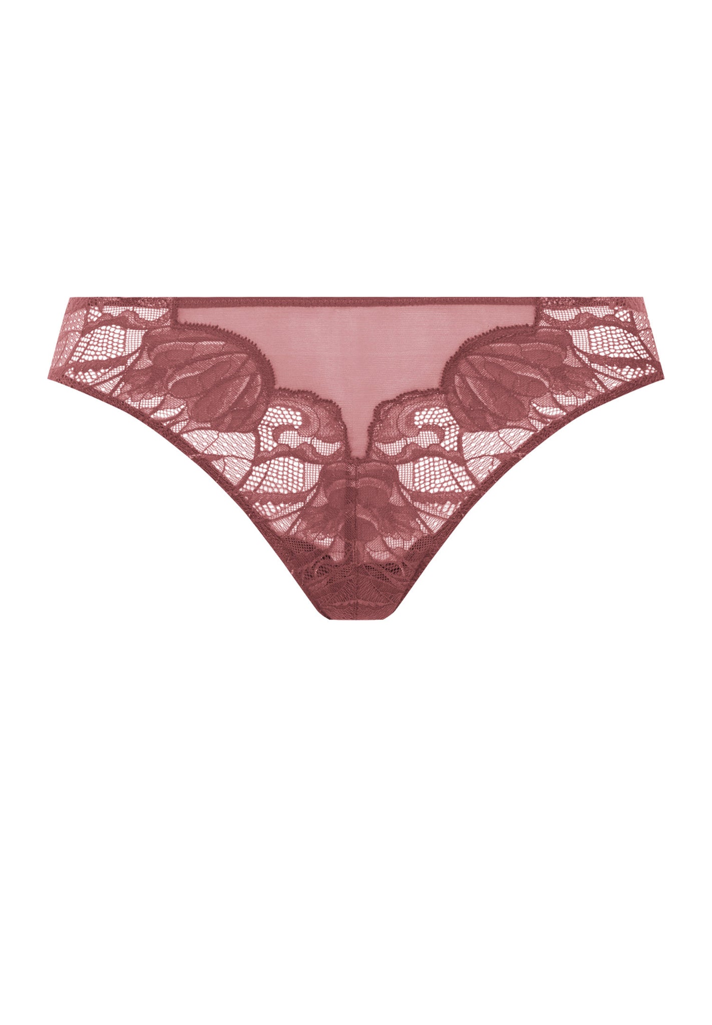Front cutout view of HA apple butter microfibre Thong