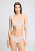 Front view of a women model wearing HA moonlight microfibre U/wire Bra