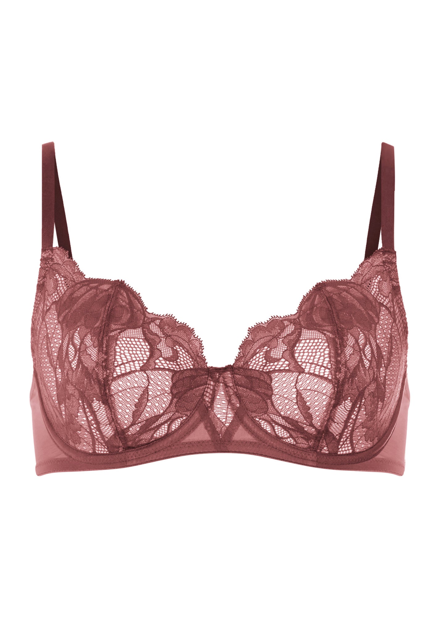 Front cutout view of HA apple butter microfibre U/wire Bra