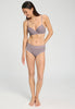 Full-body view of a women model wearing HA stormy rose cotton Maxi Briefs