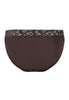 Back cutout view of HA dark mocha cotton Mini Briefs