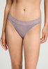 Front view of a women model wearing HA stormy rose cotton Mini Briefs