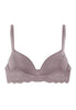 Back cutout view of HA stormy rose microfibre Padded Bra
