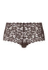 Front cutout view of HA dark mocha microfibre Panty