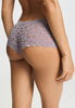 Back view of a women model wearing HA stormy rose microfibre Panty