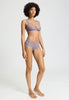 Full-body view of a women model wearing HA stormy rose microfibre Panty