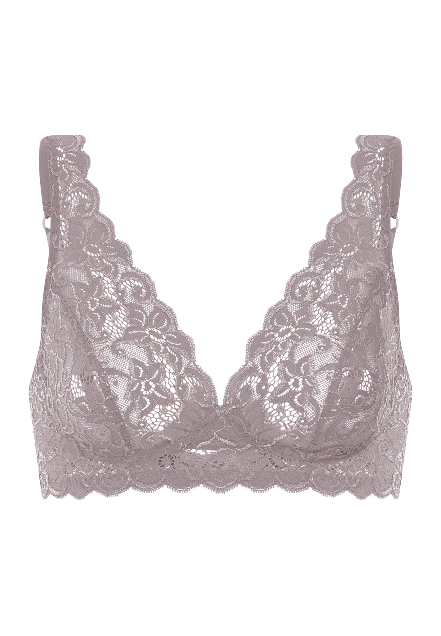Front cutout view of HA stormy rose microfibre Soft Cup Bra
