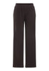 Front cutout view of HA dark mocha cotton Long Pants