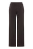 Back cutout view of HA dark mocha cotton Long Pants