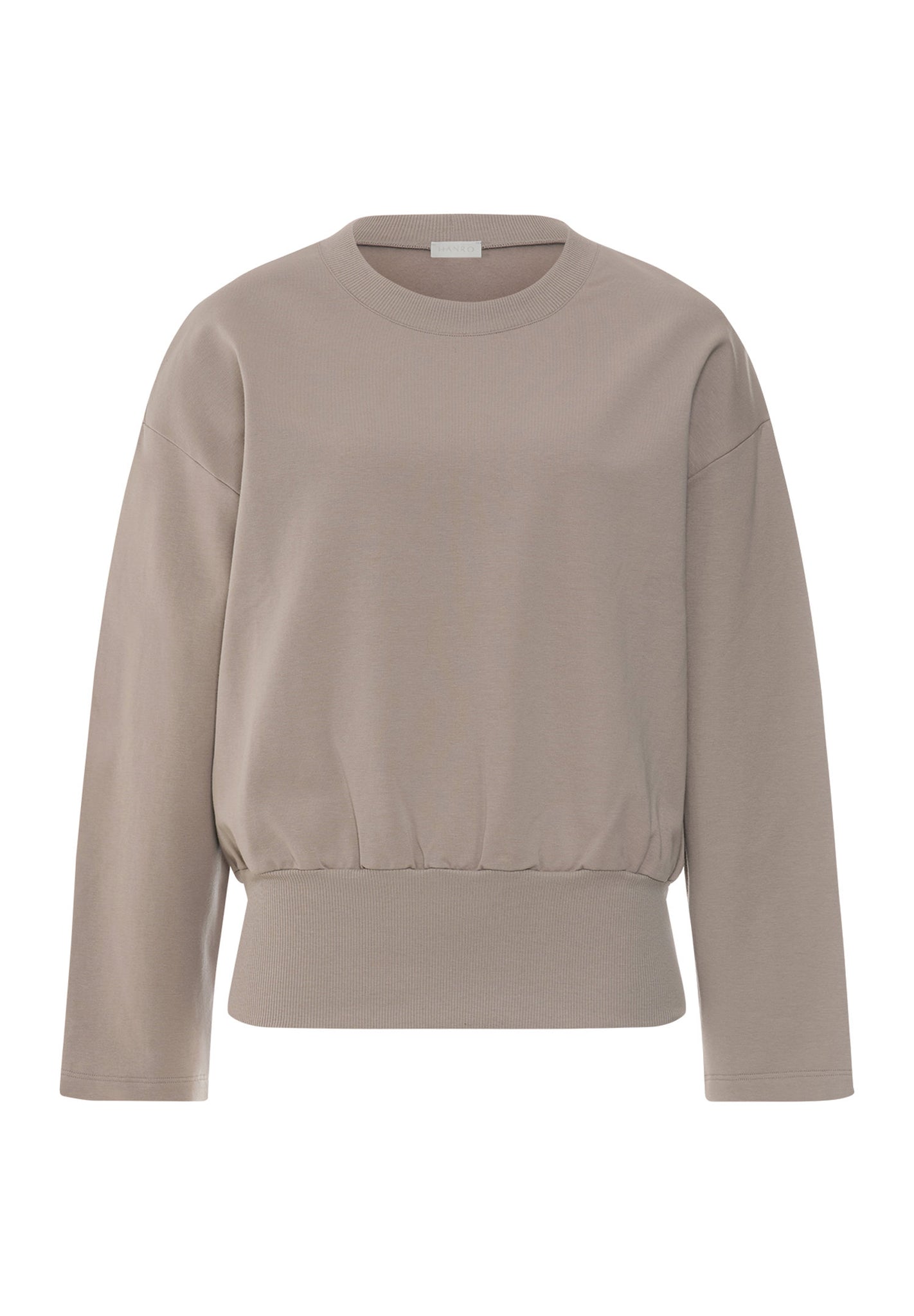 Front cutout view of HA rose grey cotton Sweatshirt