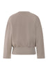 Back cutout view of HA rose grey cotton Sweatshirt