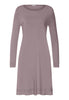 Front cutout view of HA stormy rose cotton L/SLV Nightdress 100cm