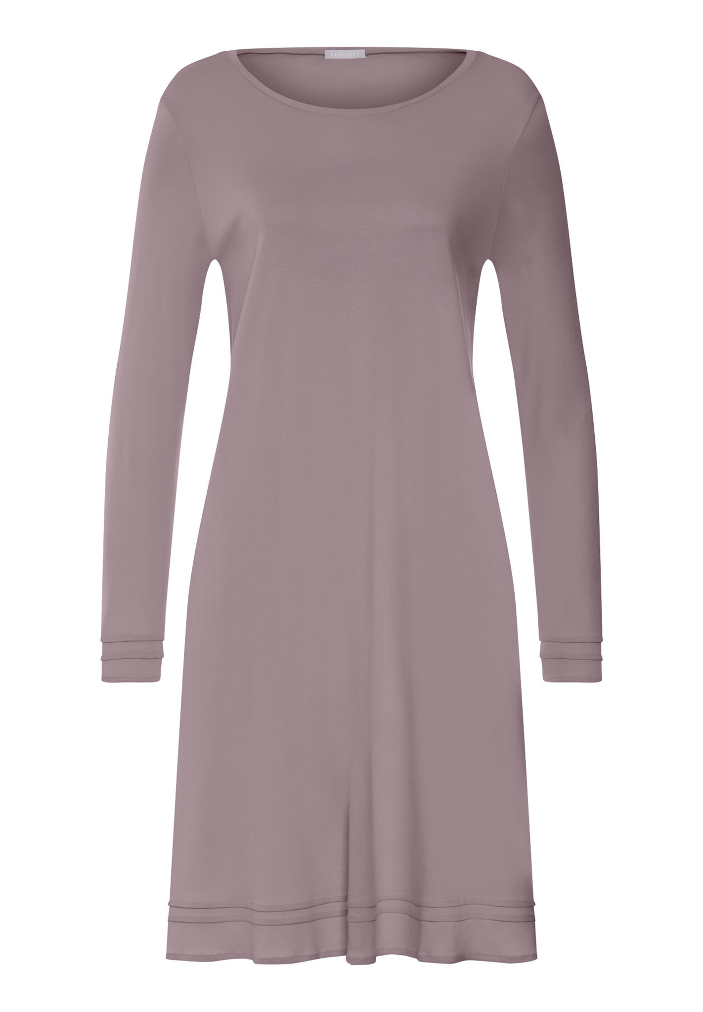Front cutout view of HA stormy rose cotton L/SLV Nightdress 100cm