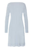 Back cutout view of HA pastel sky cotton L/SLV Nightdress 100cm