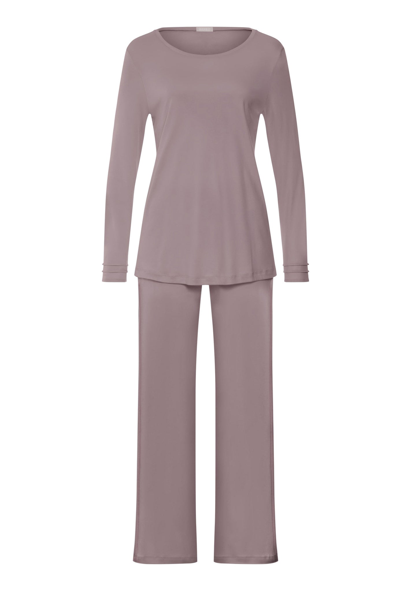 Front cutout view of HA stormy rose cotton L/SLV Pajama