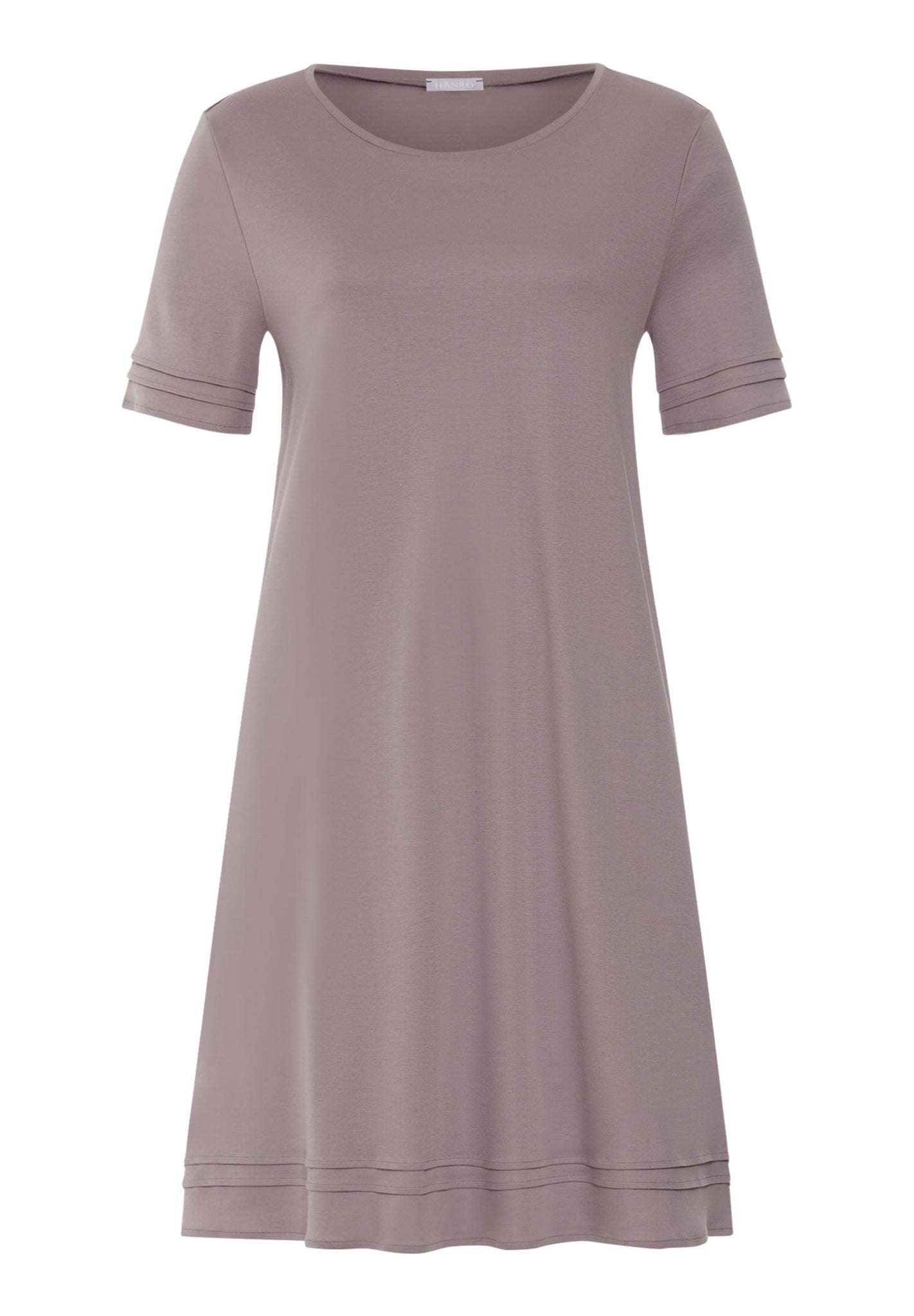 Front cutout view of HA stormy rose cotton S/SLV Nightdress 95cm