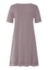 Back cutout view of HA stormy rose cotton S/SLV Nightdress 95cm