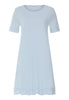 Front cutout view of HA pastel sky cotton S/SLV Nightdress 95cm