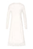 Back cutout view of HA off white cotton L/SLV Nightdress 110cm