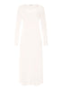 Front cutout view of HA off white cotton L/SLV Nightdress 130cm