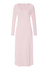 Front cutout view of HA rose bath cotton L/SLV Nightdress 130cm