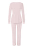Back cutout view of HA rose bath cotton L/SLV Pajama