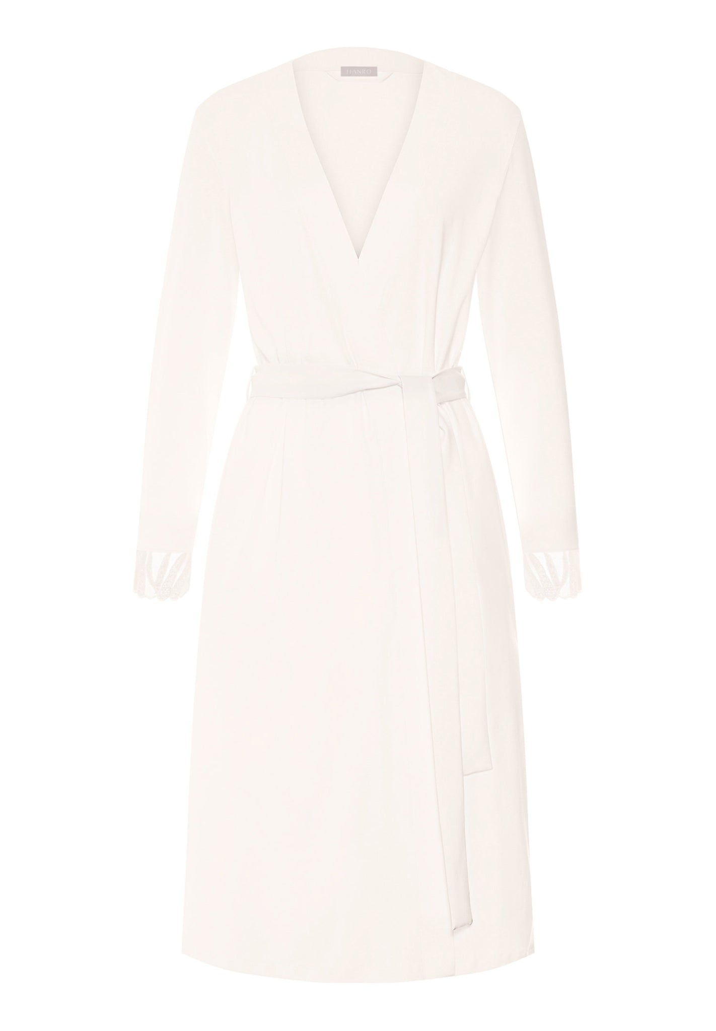 Front cutout view of HA off white cotton Robe 115cm