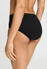 Back view of a women model wearing HA black cotton Maxi Briefs