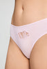 Close-up view of a women model wearing HA rose bath cotton Maxi Briefs
