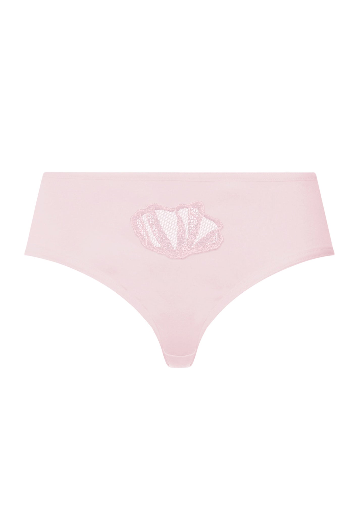 Front cutout view of HA rose bath cotton Midi Briefs