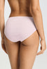 Back view of a women model wearing HA rose bath cotton Midi Briefs