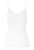 Back cutout view of HA off white cotton Spaghetti Top